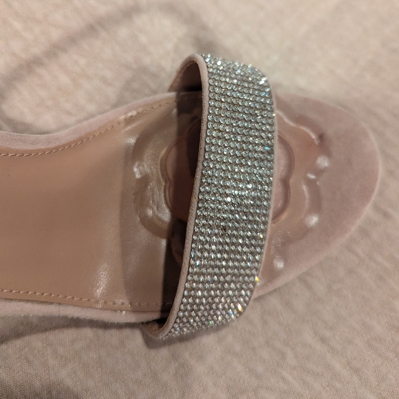 Brand New Sparkly Open Toe Heels Size 8.5 - Picture 6 of 7